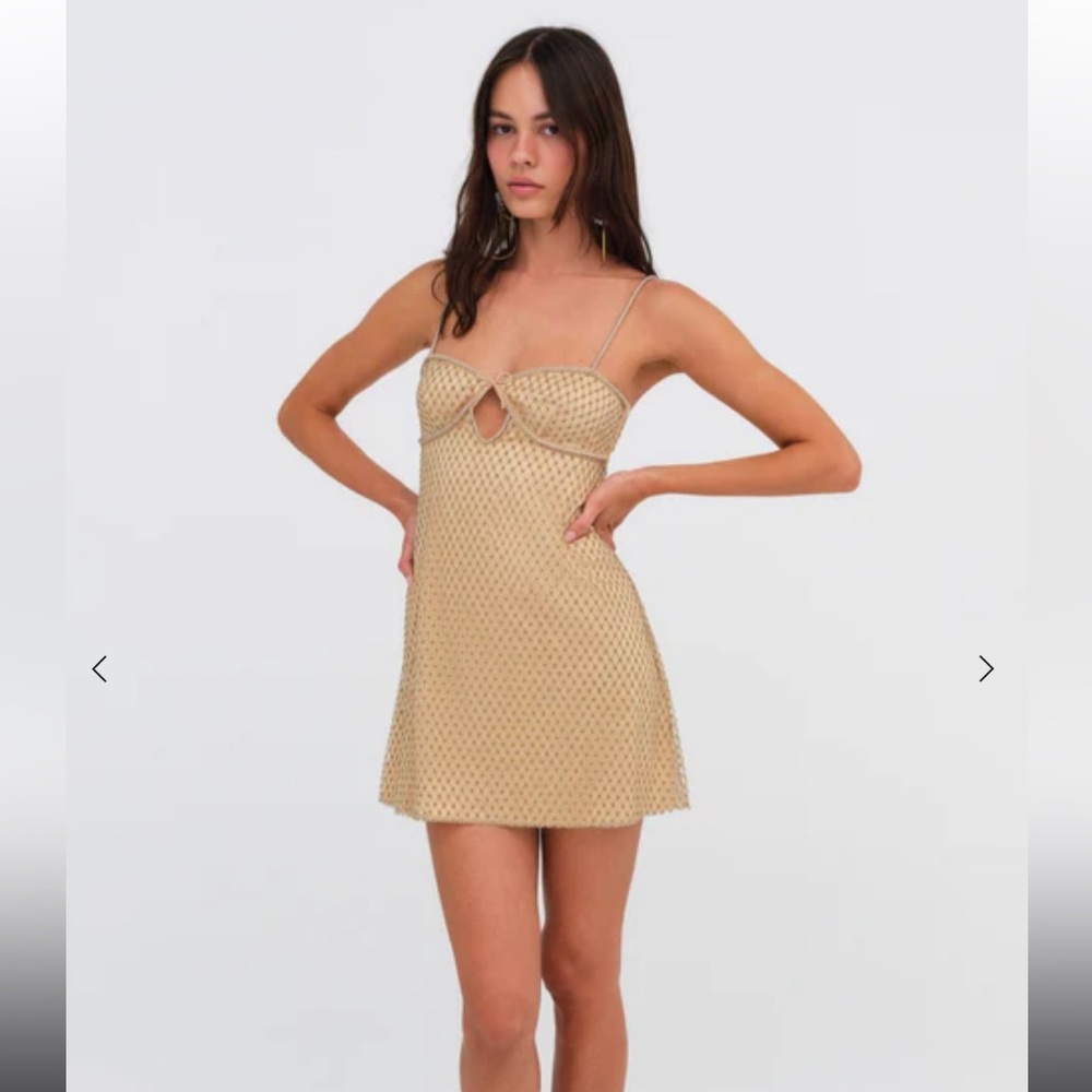 For Love and Lemons Glitter Slip Dress